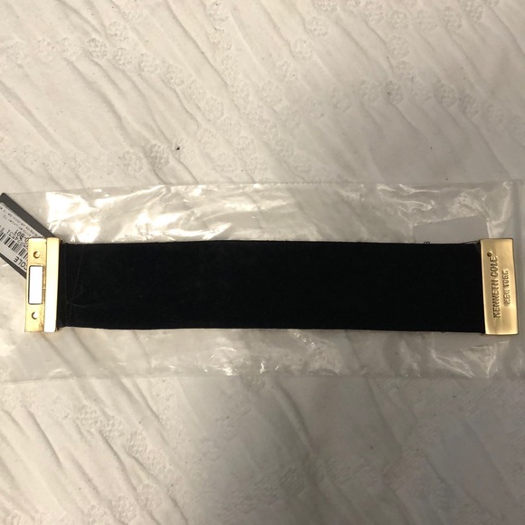 Kenneth Cole NY black gold sparkly bracelet cuff - Picture 5 of 8